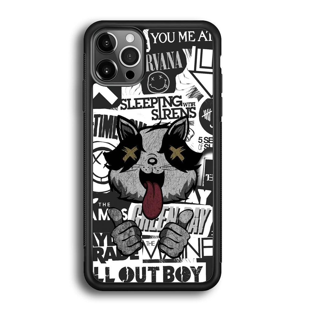 Good Stories of Playlist iPhone 12 Pro Max Case-Rubber Black (2D Case)-Oxvistore