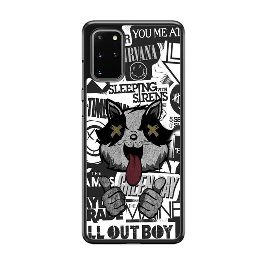 Good Stories of Playlist Samsung Galaxy S20 Plus Case-Rubber White (2D Case)-Oxvistore