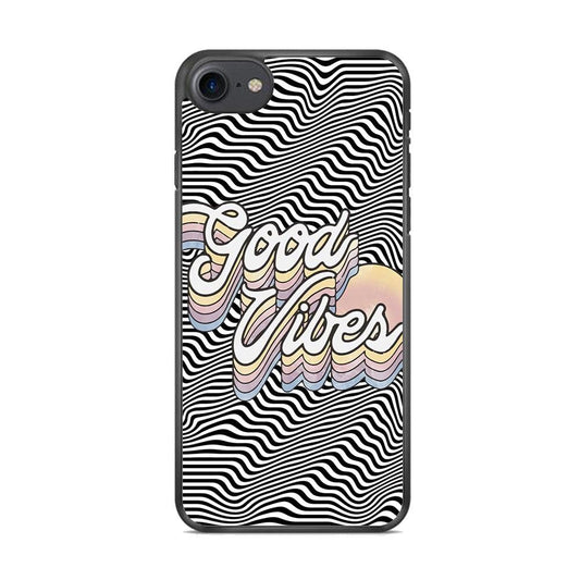 Good Vibes Motion iPhone 7 Case-Rubber Black (2D Case)-Oxvistore