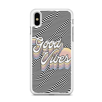 Good Vibes Motion iPhone X Case-Oxvistore