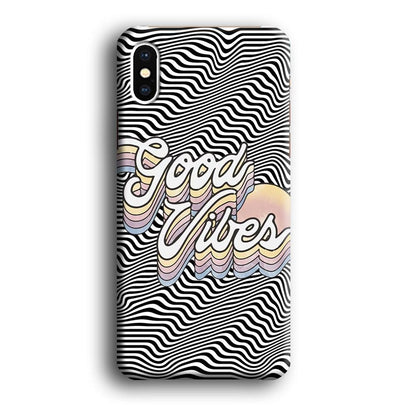 Good Vibes Motion iPhone X Case-Oxvistore