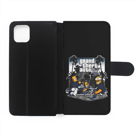 Grand Theft Auto Simpson Flip Wallet Phone Case