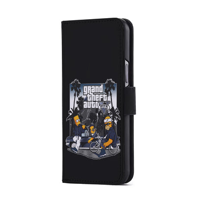 Grand Theft Auto Simpson Flip Wallet Phone Case