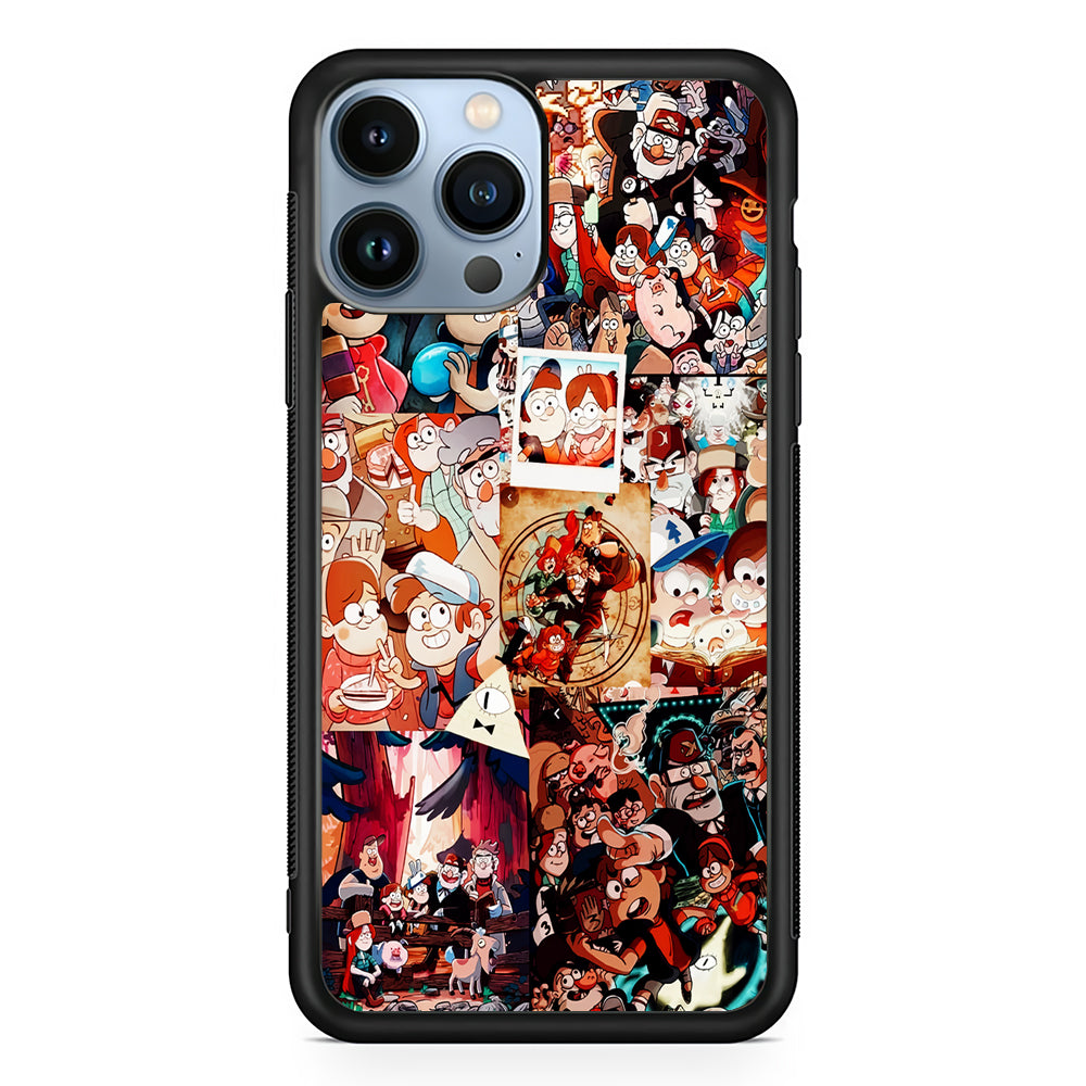 Gravity Falls Aesthetic Collage 2D Rubber Phone Case