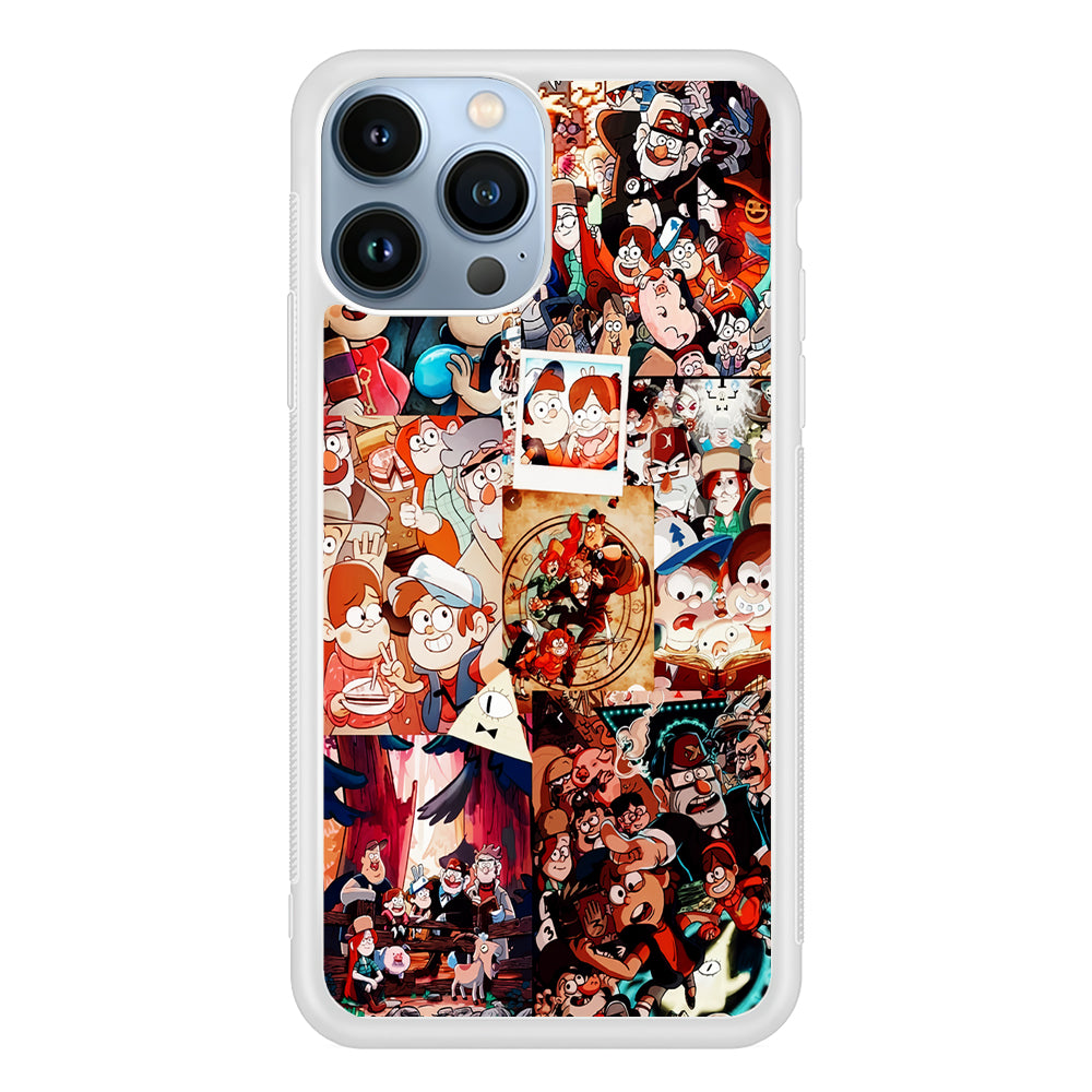 Gravity Falls Aesthetic Collage 2D Rubber Phone Case