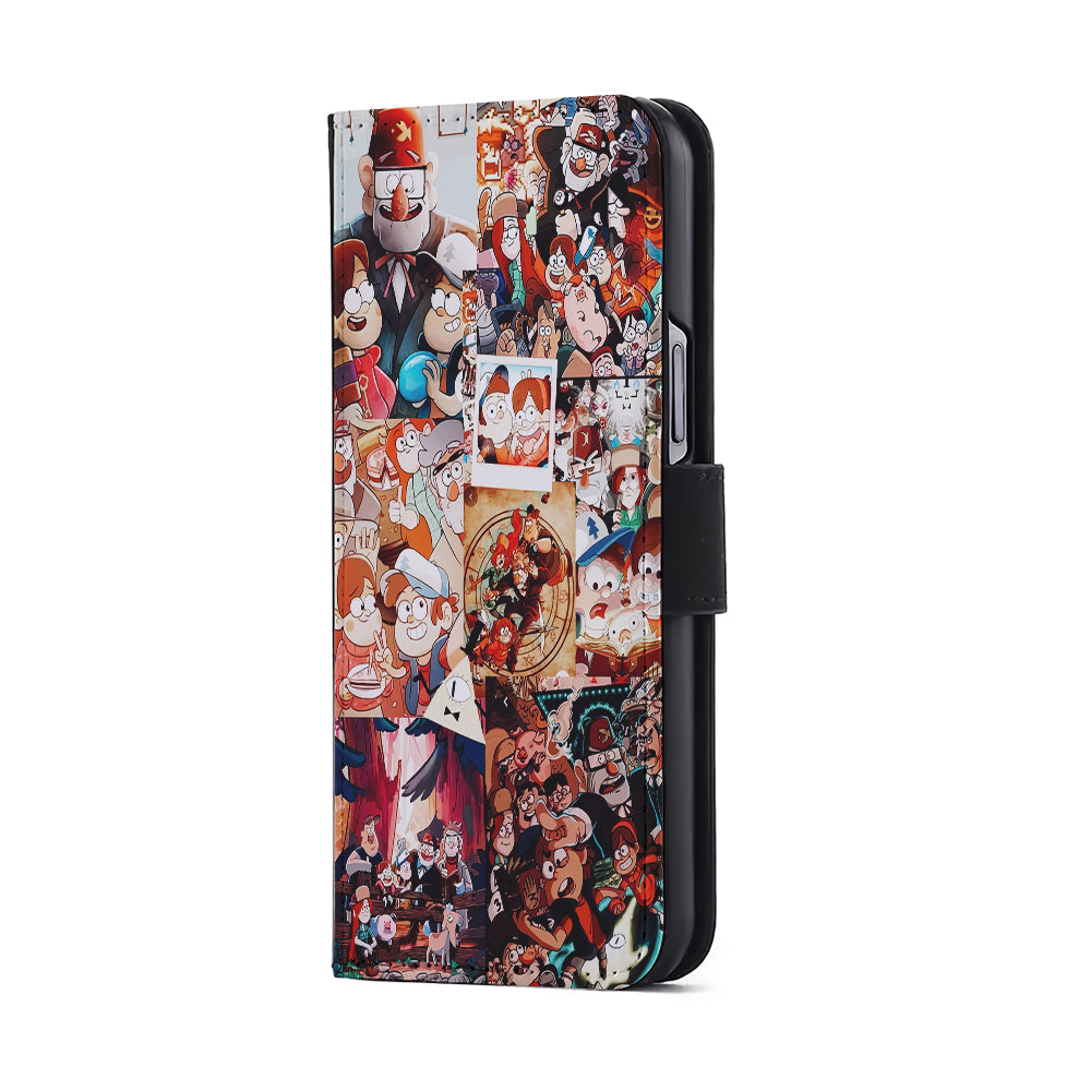 Gravity Falls Aesthetic Collage Flip Wallet Phone Case