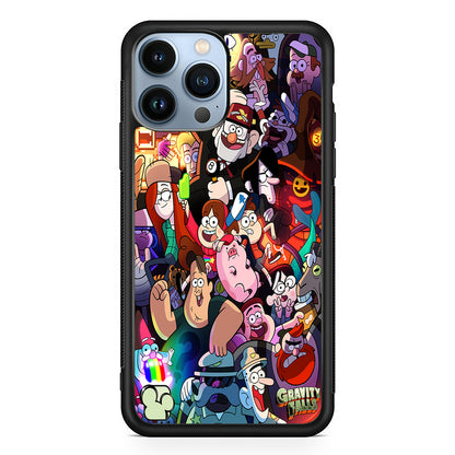 Gravity Falls All Character 2D Rubber Phone Case