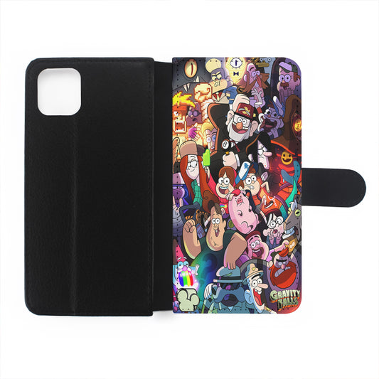 Gravity Falls All Character Flip Wallet Phone Case