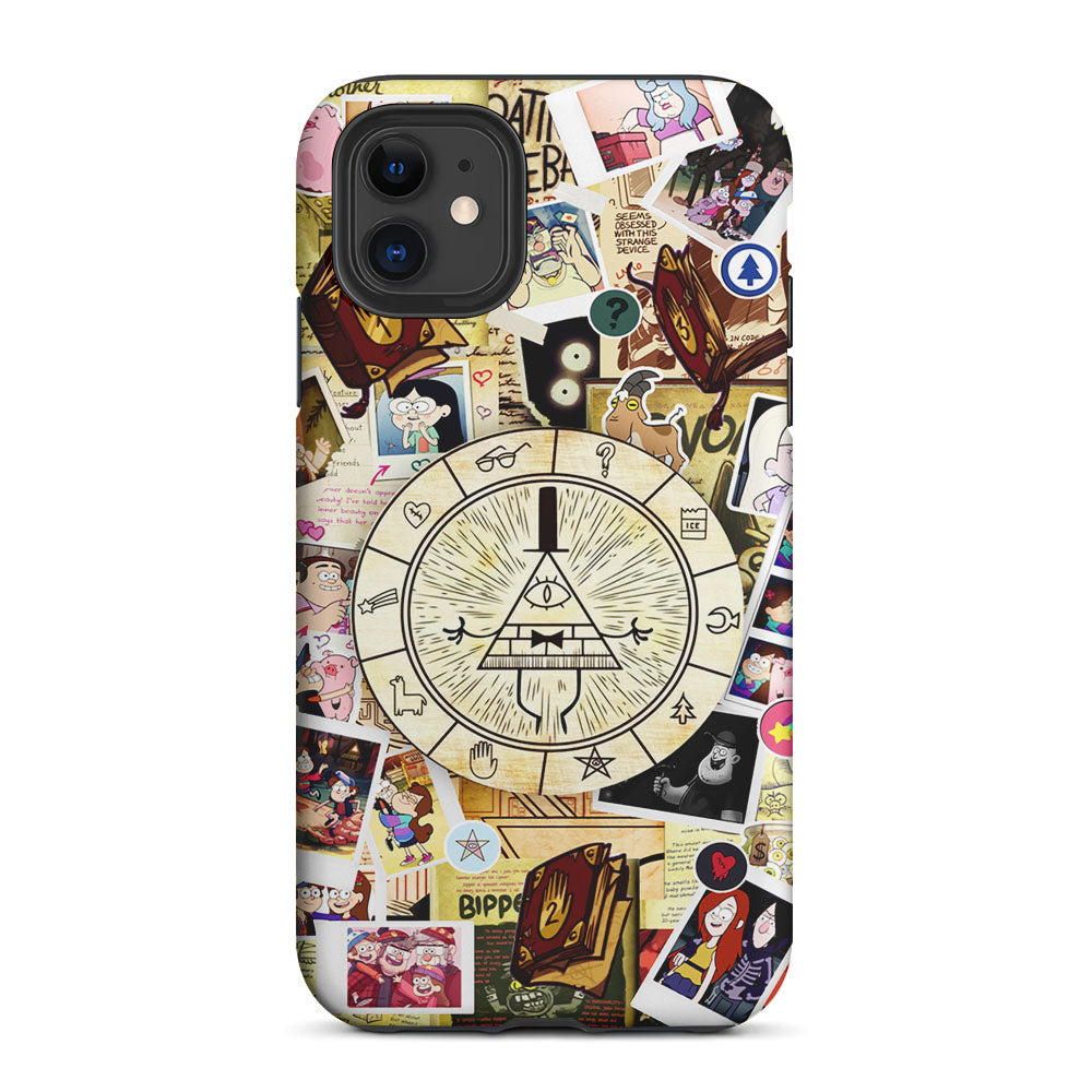 Gravity Falls Bill Cipher Wheel 2 in 1 Tough Phone Case