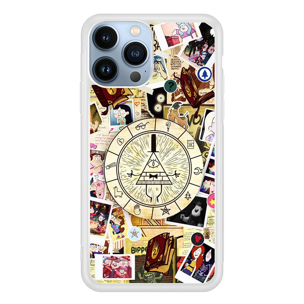 Gravity Falls Bill Cipher Wheel 2D Rubber Phone Case