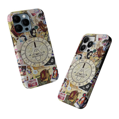 Gravity Falls Bill Cipher Wheel 2 in 1 Tough Phone Case