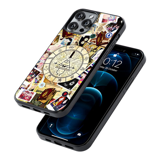 Gravity Falls Bill Cipher Wheel 2D Rubber Phone Case