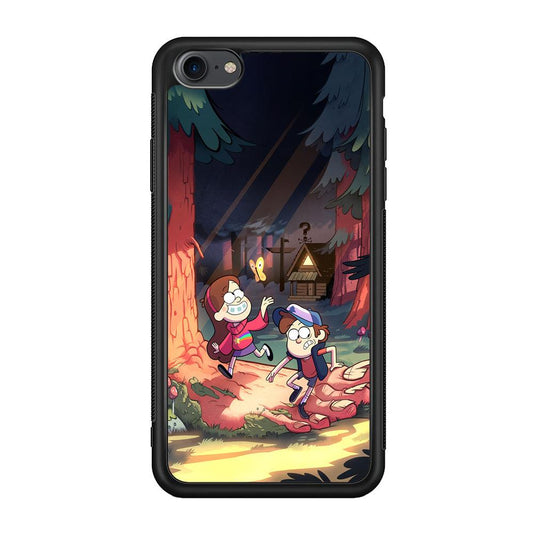 Gravity Falls Its a Big Foot iPhone 7 Case-Rubber Black (2D Case)-Oxvistore