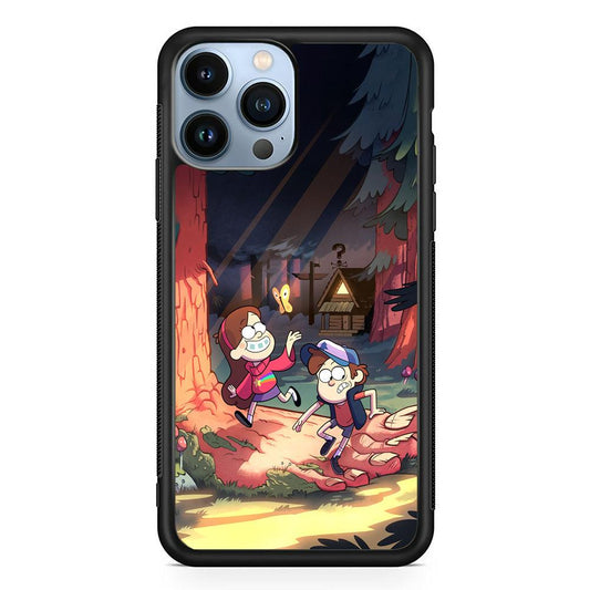 Gravity Falls Its a Big Foot iPhone 13 Pro Max Case-Rubber Black (2D Case)-Oxvistore