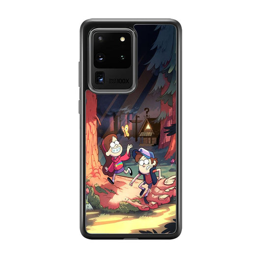 Gravity Falls Its a Big Foot Samsung Galaxy S20 Ultra Case-Rubber Black (2D Case)-Oxvistore
