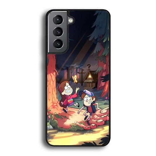 Gravity Falls Its a Big Foot Samsung Galaxy S24 Case-Rubber Black (2D Case)-Oxvistore