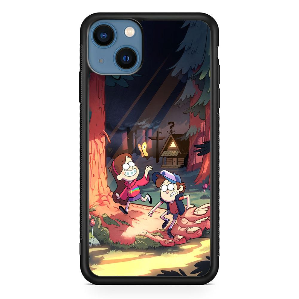 Gravity Falls Its a Big Foot iPhone 14 Case-Rubber Black (2D Case)-Oxvistore