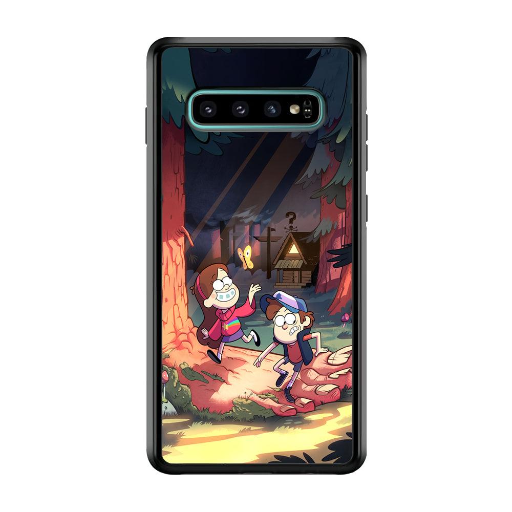 Gravity Falls Its a Big Foot Samsung Galaxy S10 Case-Rubber Black (2D Case)-Oxvistore