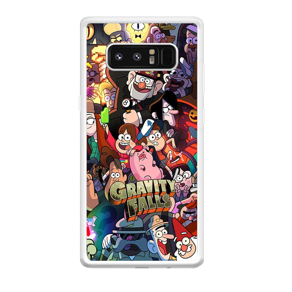 Gravity Falls Team Around The World Samsung Galaxy Note 8 Case-Oxvistore