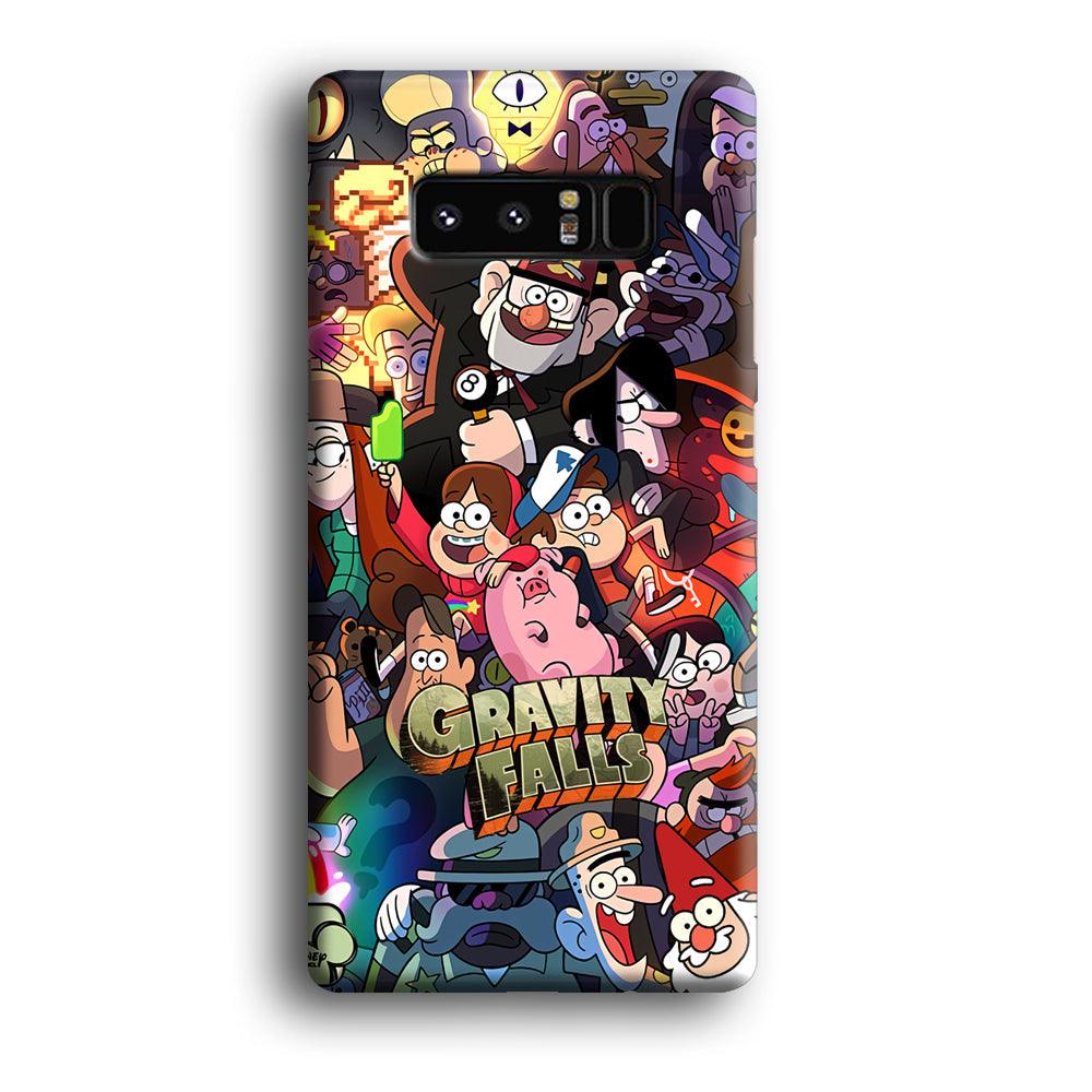 Gravity Falls Team Around The World Samsung Galaxy Note 8 Case-Oxvistore