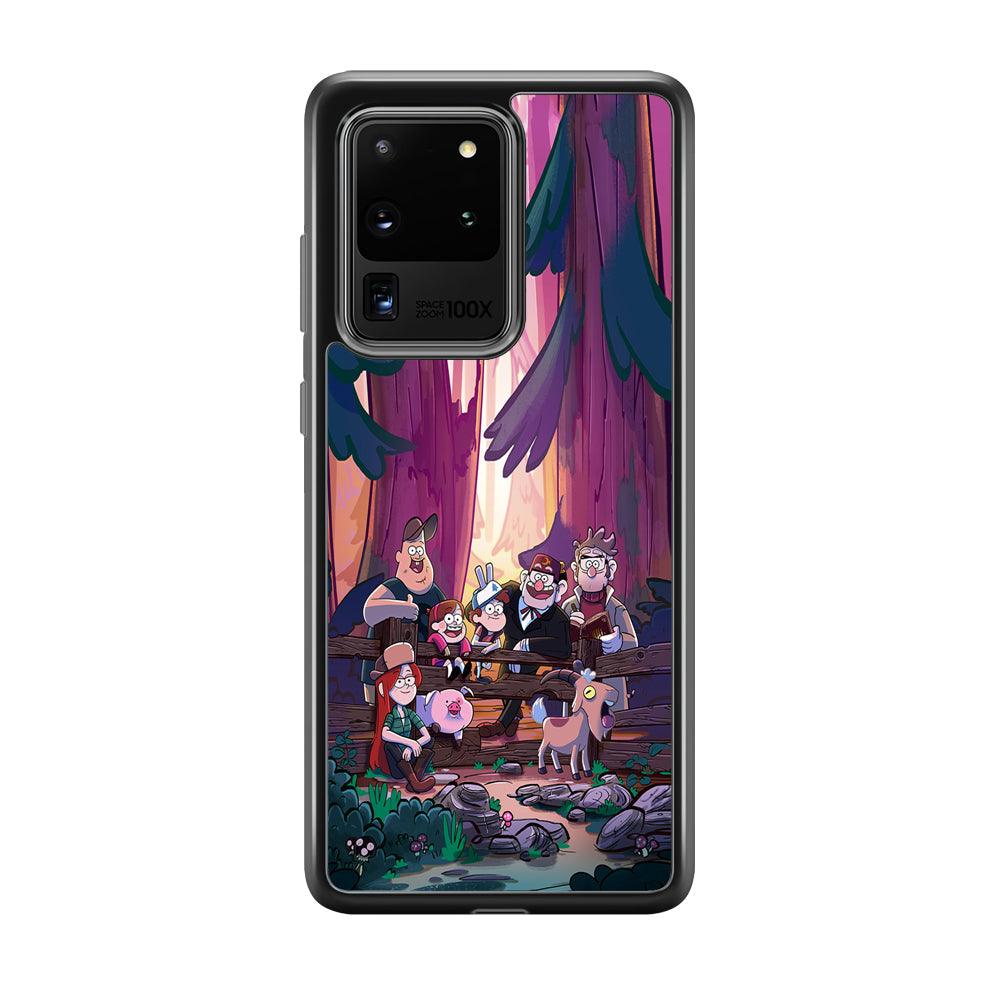 Gravity Falls The Forest Rranger Samsung Galaxy S20 Ultra Case-Rubber Black (2D Case)-Oxvistore