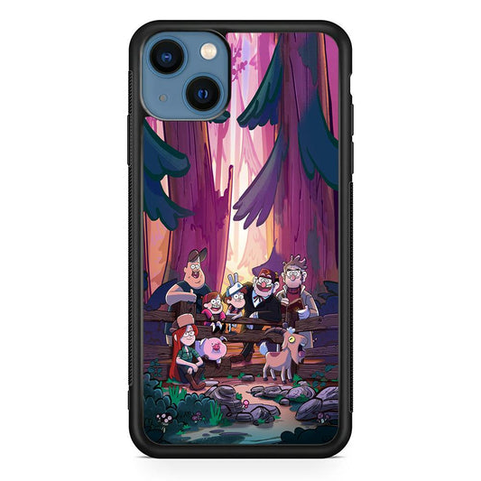 Gravity Falls The Forest Rranger iPhone 14 Case-Rubber Black (2D Case)-Oxvistore