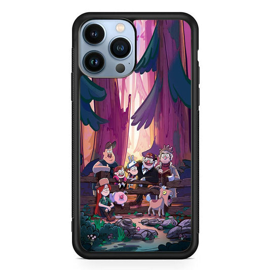 Gravity Falls The Forest Rranger iPhone 15 Pro Max Case-Rubber Black (2D Case)-Oxvistore