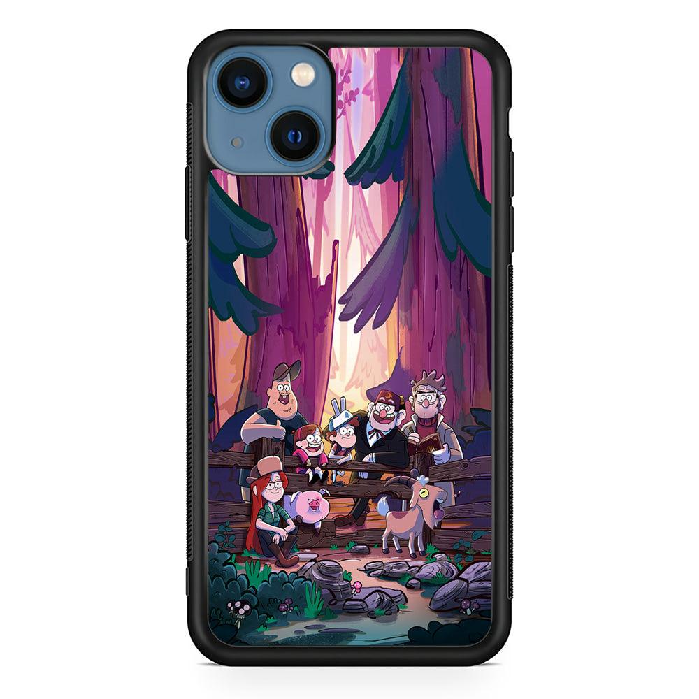 Gravity Falls The Forest Rranger iPhone 15 Case-Rubber Black (2D Case)-Oxvistore