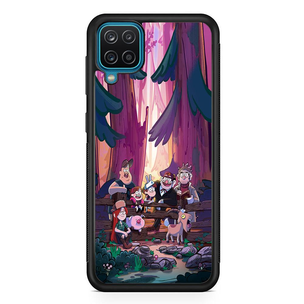 Gravity Falls The Forest Rranger Samsung Galaxy A12 Case-Rubber Black (2D Case)-Oxvistore