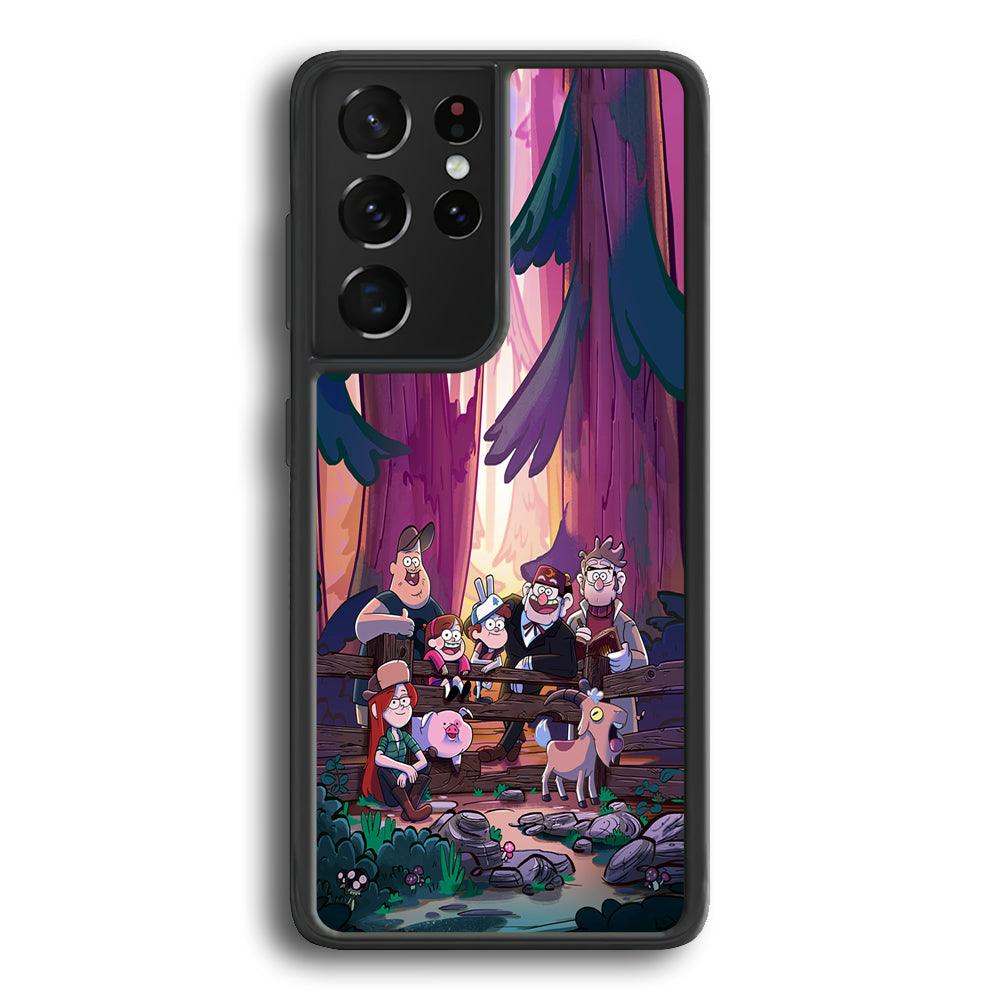 Gravity Falls The Forest Rranger Samsung Galaxy S24 Ultra Case-Rubber Black (2D Case)-Oxvistore