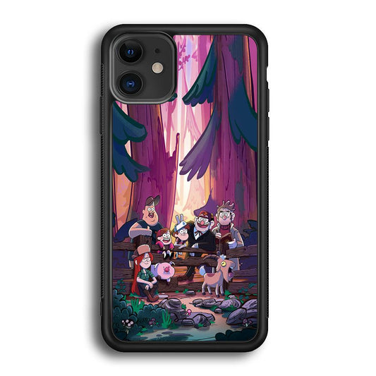 Gravity Falls The Forest Rranger iPhone 12 Case-Rubber Black (2D Case)-Oxvistore