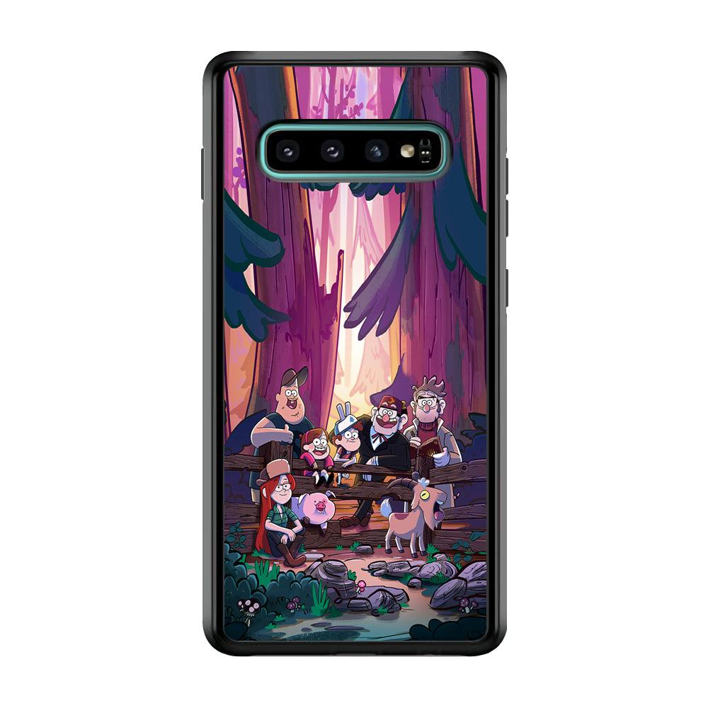 Gravity Falls The Forest Rranger Samsung Galaxy S10 Case-Rubber Black (2D Case)-Oxvistore