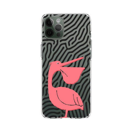 Great Pink Pelican Bird Clear Soft Case-Oxvistore