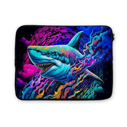 Great White Shark Colorful Laptop Sleeve Protective Cover