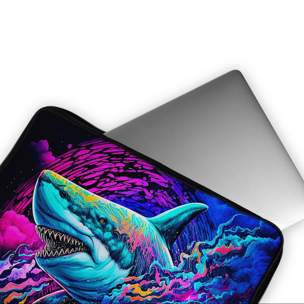 Great White Shark Colorful Laptop Sleeve Protective Cover-Oxvistore