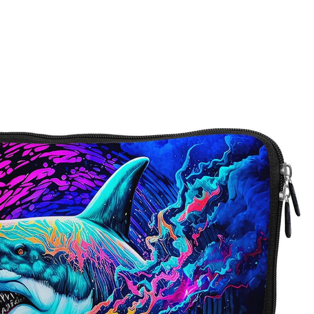 Great White Shark Colorful Laptop Sleeve Protective Cover-Oxvistore