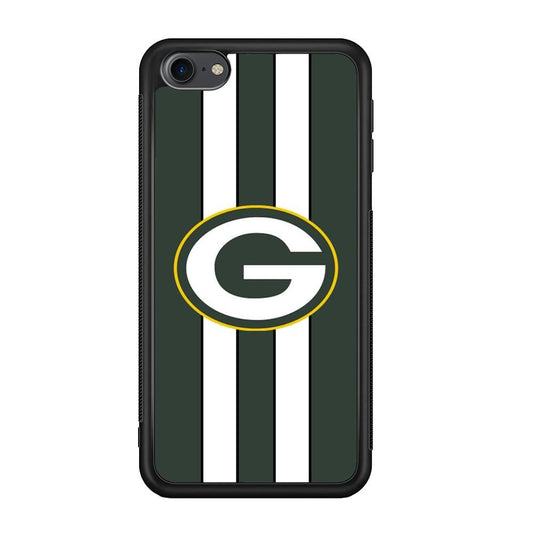 Green Bay Packers Circle on Center iPod Touch 6 Case-Rubber Black (2D Case)-Oxvistore