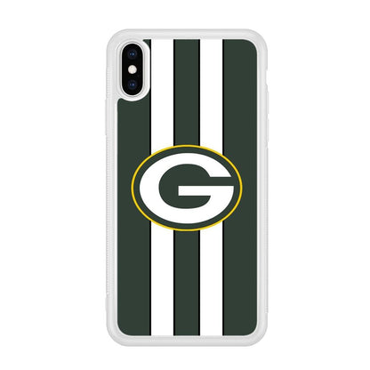 Green Bay Packers Circle on Center iPhone X Case-Oxvistore