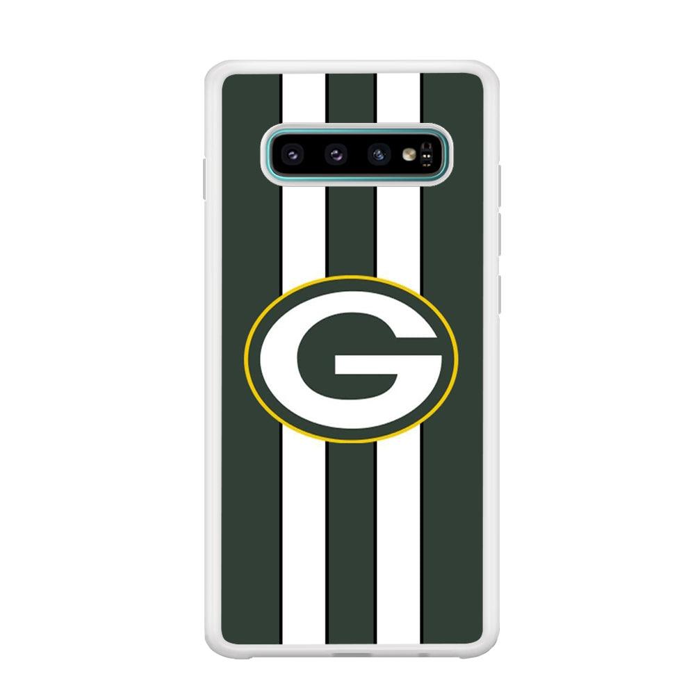 Green Bay Packers Circle on Center Samsung Galaxy S10 Plus Case-Oxvistore