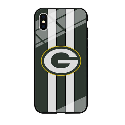 Green Bay Packers Circle on Center iPhone X Case-Oxvistore