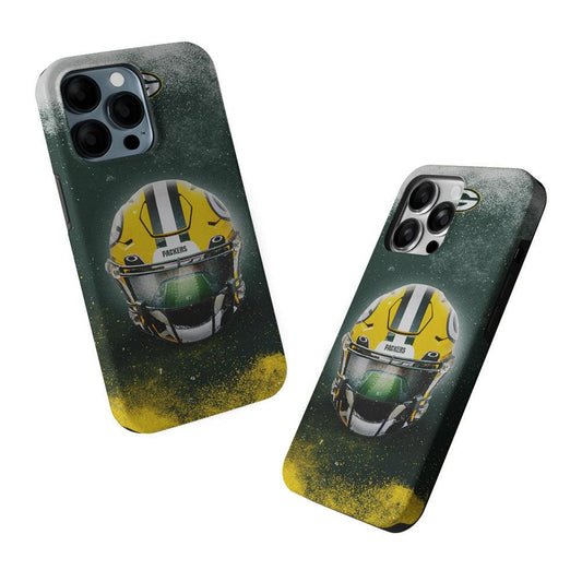 Green Bay Packers Helmet 2 in 1 Tough Phone Case-Oxvistore