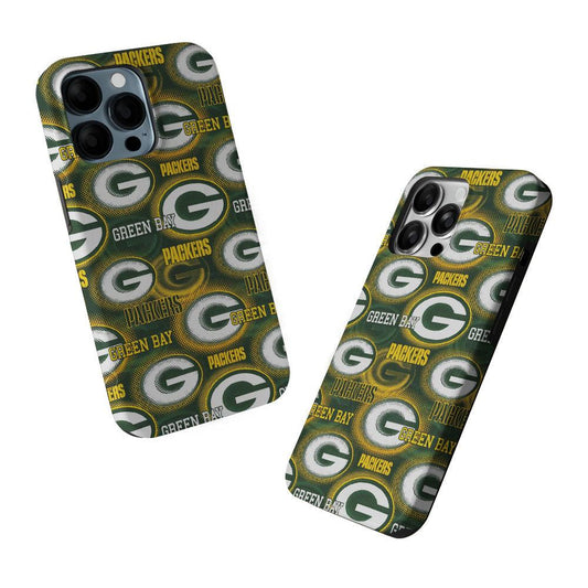 Green Bay Packers Pattern 2 in 1 Tough Phone Case-Oxvistore