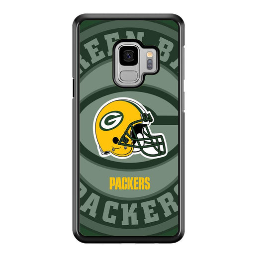 Green Bay Packers Yellow Helmet Samsung Galaxy S9 Case-Oxvistore