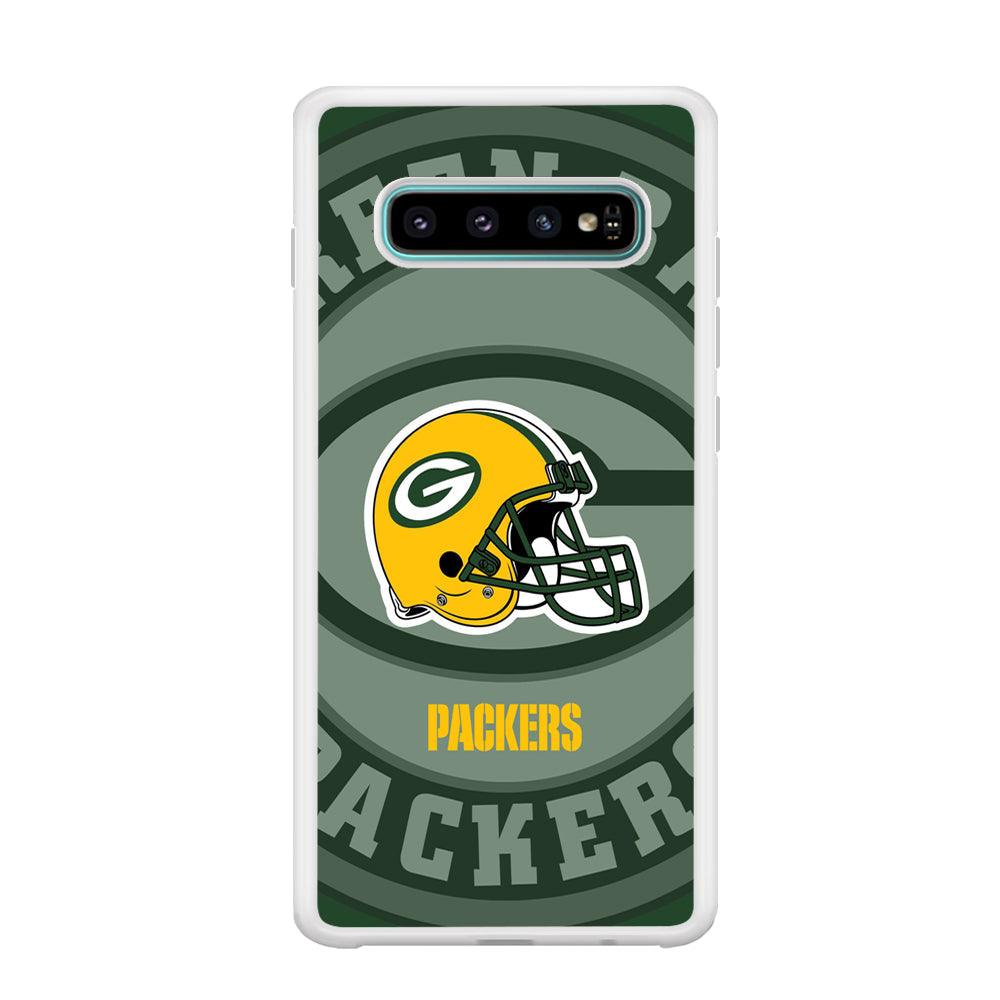 Green Bay Packers Yellow Helmet Samsung Galaxy S10 Plus Case-Oxvistore