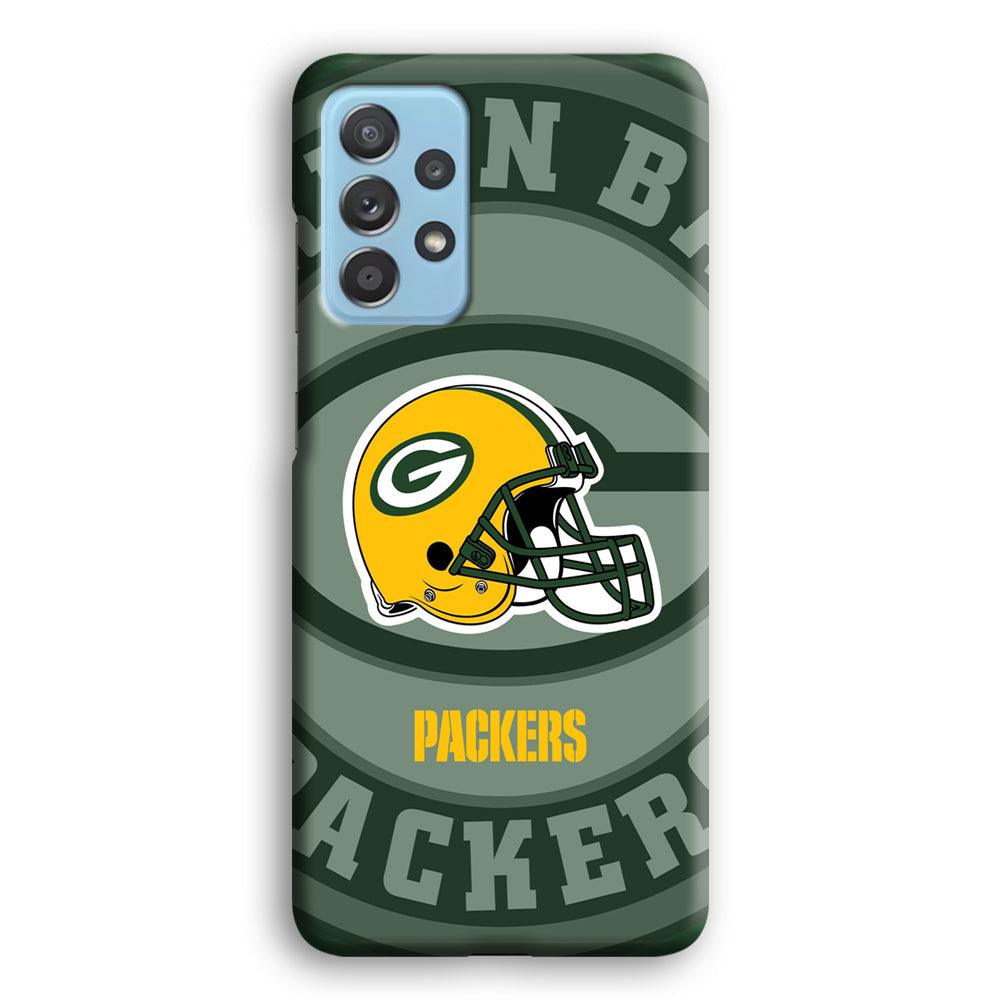 Green Bay Packers Yellow Helmet Samsung Galaxy A52 Case-Oxvistore