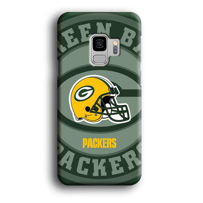 Green Bay Packers Yellow Helmet Samsung Galaxy S9 Case-Oxvistore