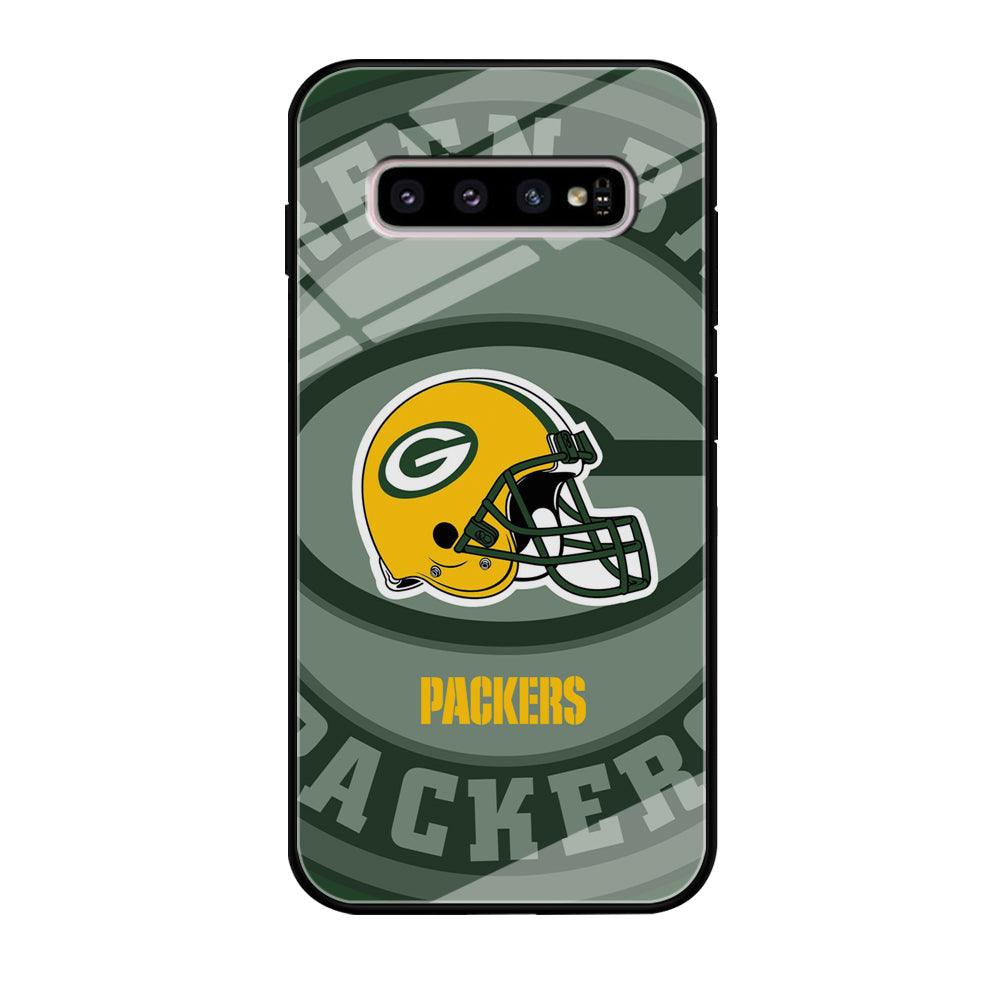 Green Bay Packers Yellow Helmet Samsung Galaxy S10 Plus Case-Oxvistore