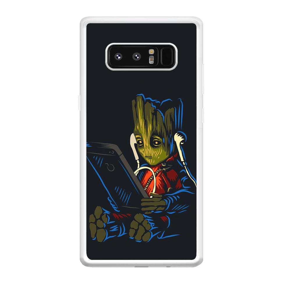 Groot Feel The Good Time Samsung Galaxy Note 8 Case-Oxvistore