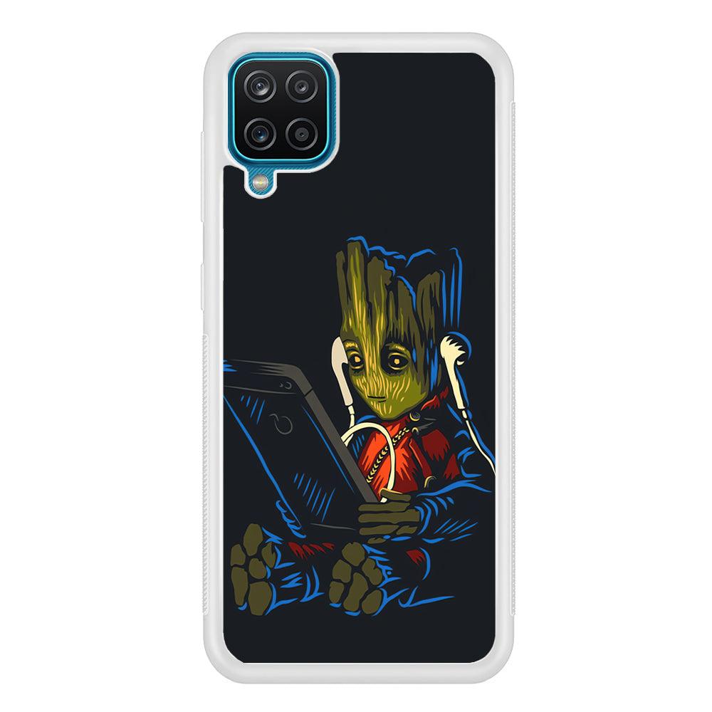 Groot Feel The Good Time Samsung Galaxy A12 Case-Oxvistore