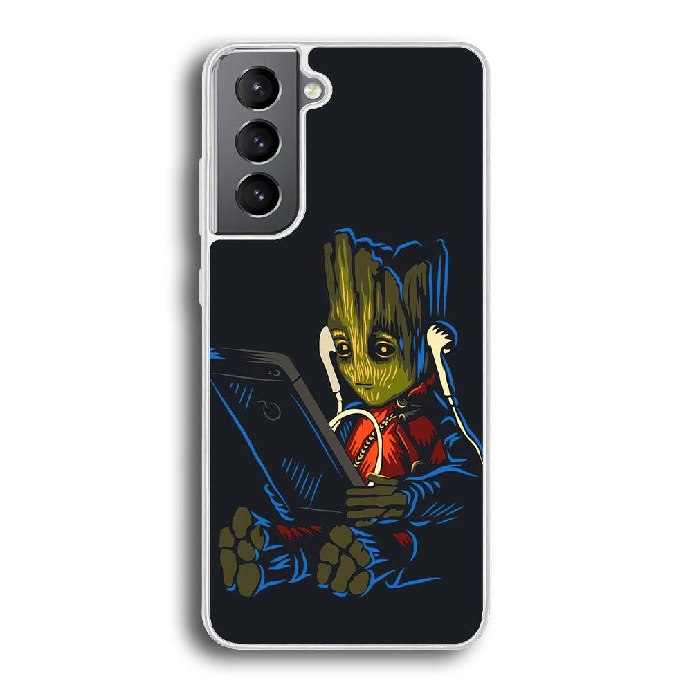 Groot Feel The Good Time Samsung Galaxy S21 Case-Oxvistore